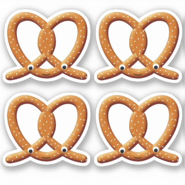 Sticker Imprimantes de dessin Cute Pretzel (Devant)