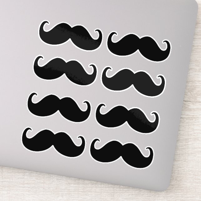 Sticker Imprimantes ensemble de moustache (Détail)