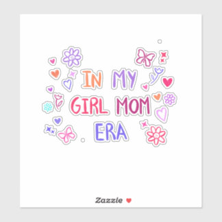 Sticker  in my girl mom era CRAYON 