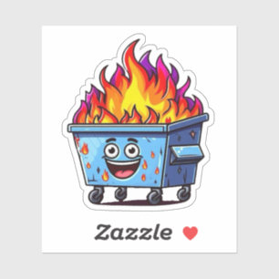Sticker Incendie de dumping