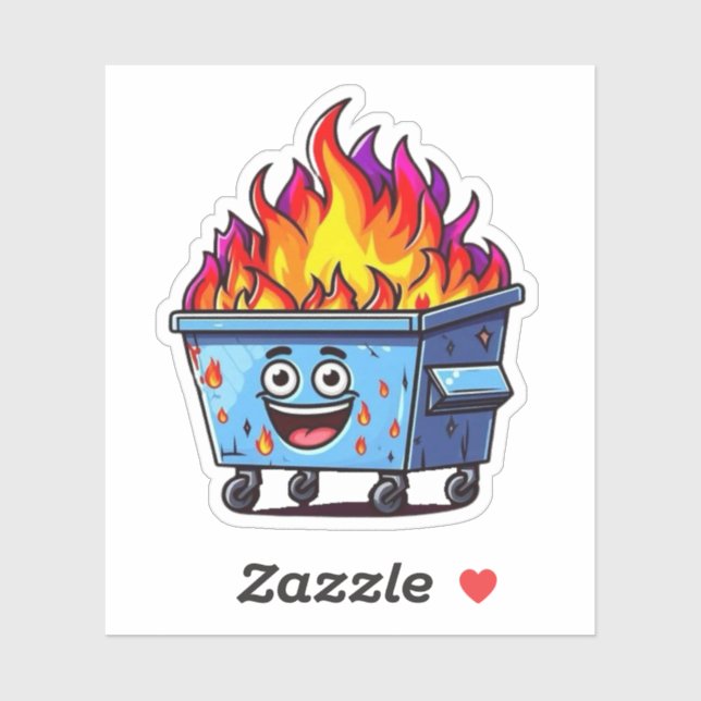 Sticker Incendie de dumping (Feuille)