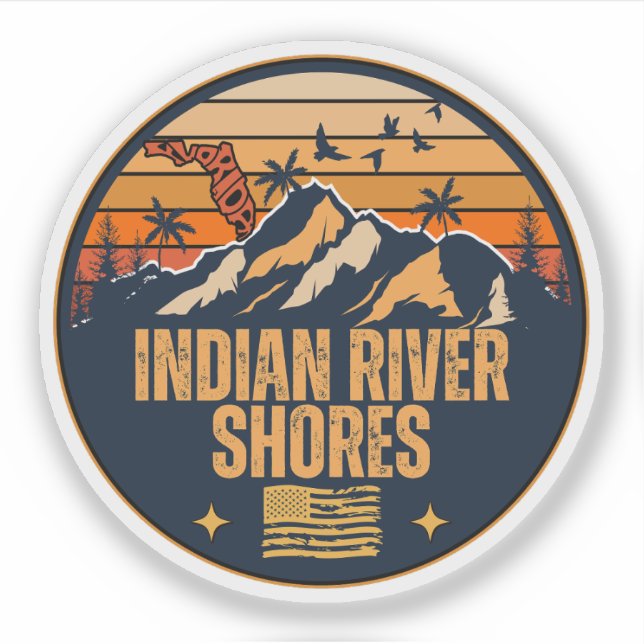 Sticker Indian River Shores, Floride  (Devant)
