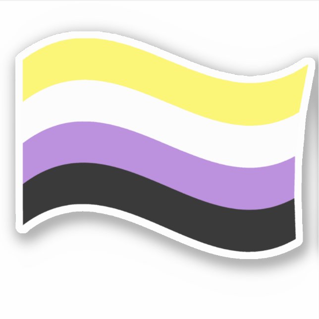 Sticker Indicateur d'activation non binaire (Devant)