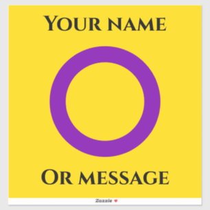 Sticker Indicateur de la fierté intersexuelle