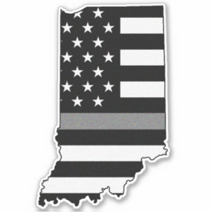 Sticker Indicateur de ligne gris mince Indiana
