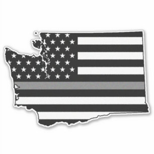 Sticker Indicateur de ligne gris mince Washington