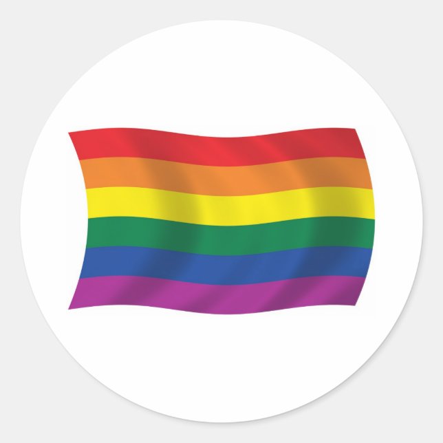 Sticker indicateur de mouvement gay pride (Devant)