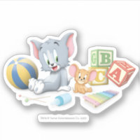 Infant Tom and Jerry Playing With Toys