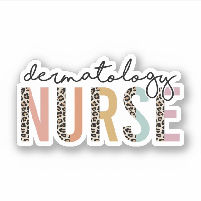 Sticker Infirmière en dermatologie léopard, Dermatologie I (Devant)