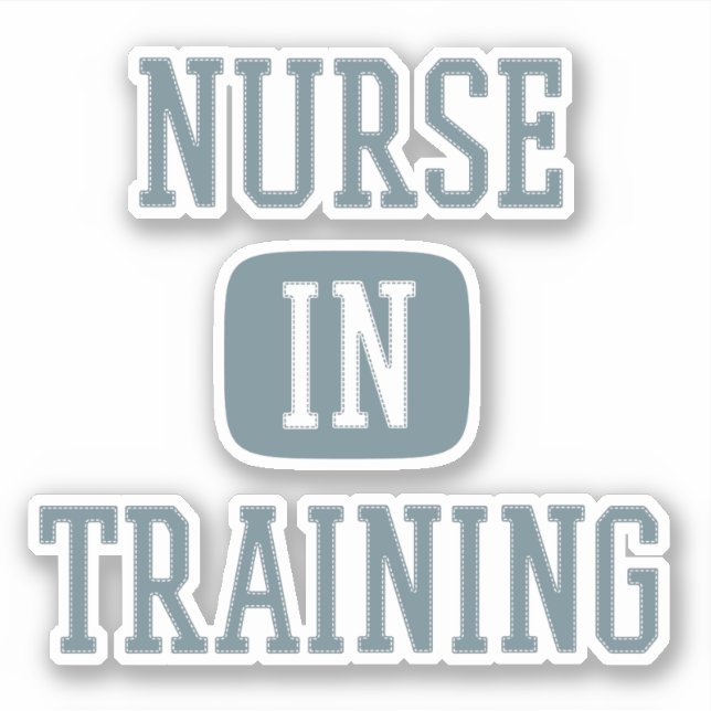 Sticker Infirmière En Formation École De Soins Infirmiers (Devant)