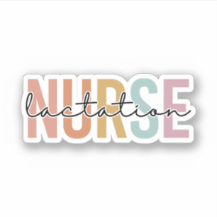Sticker Infirmière en lactation, cadeau pour infirmière en