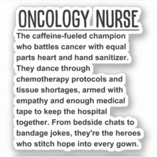 Sticker Infirmière en oncologie
