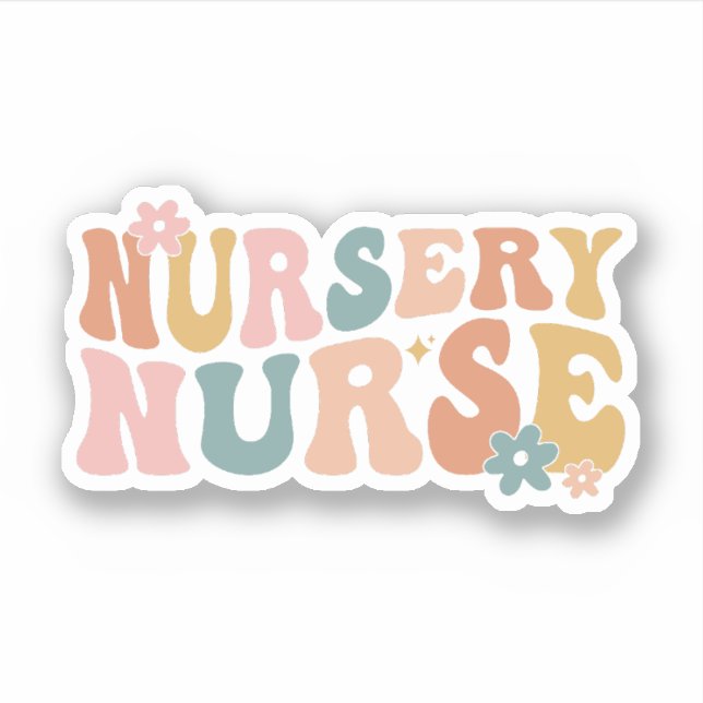 Sticker Infirmière, Infirmière néonatale, Infirmière Super (Devant)