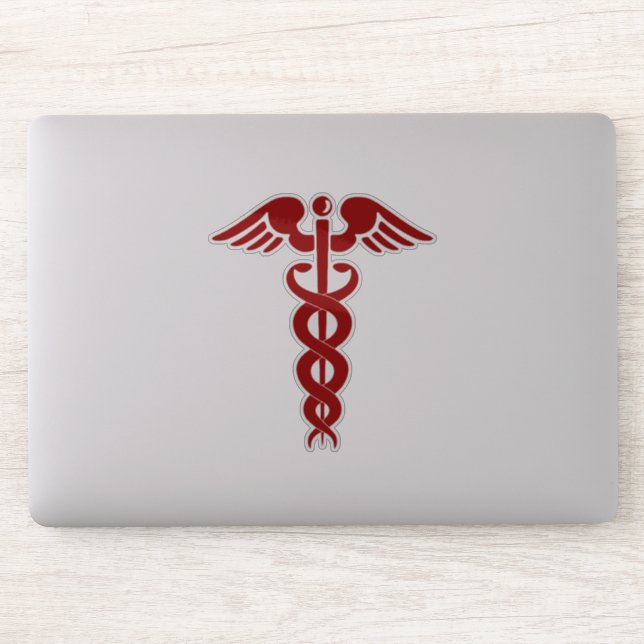 Sticker Infirmière ou docteur Caduceus (Ordinateur)