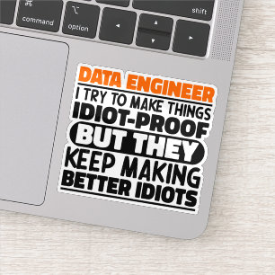 Sticker Ingénieur De Données J'Essaie De Faire Des Choses 