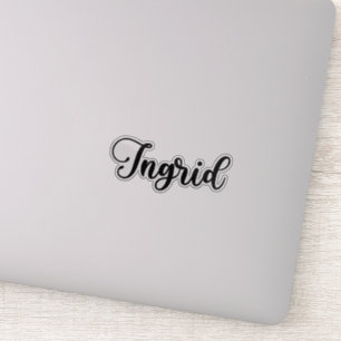 Sticker Ingrid Name - Calligraphie manuscrite