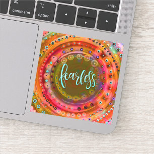 Sticker Inspiration unique et amusante "sans peur"