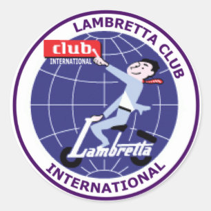 Sticker International Club Lambretta Set 6