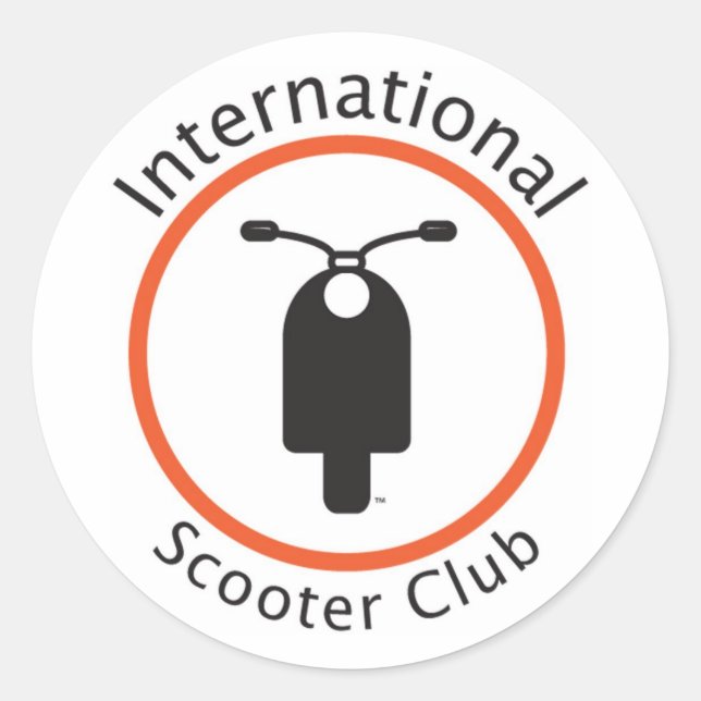 Sticker International Scooter Club (Devant)