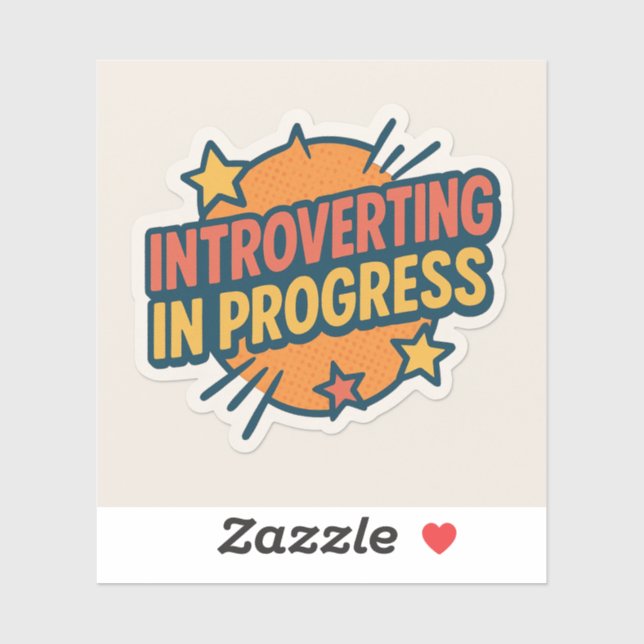 Sticker; Introvert; Progress Aufkleber (Blatt)
