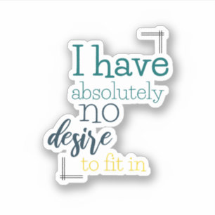 Sticker Introvertir l'Humour introduit