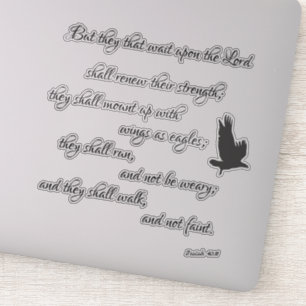 Sticker Isaiah Eagles Bible Verse