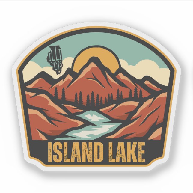 Sticker Island Lake, Illinois (Devant)