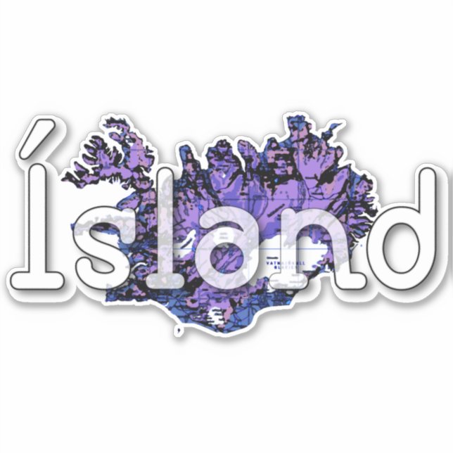 Sticker Islande (Devant)