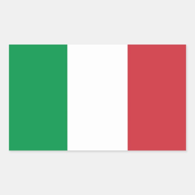 Sticker "Italiaanse vlag". (Vorderseite)