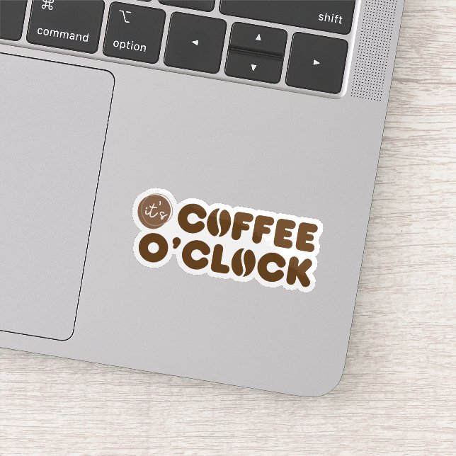 Sticker It's Coffee O'Clock (Détail)