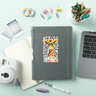 Sticker It's Ok To Be Different Giraffe Autism Awareness B