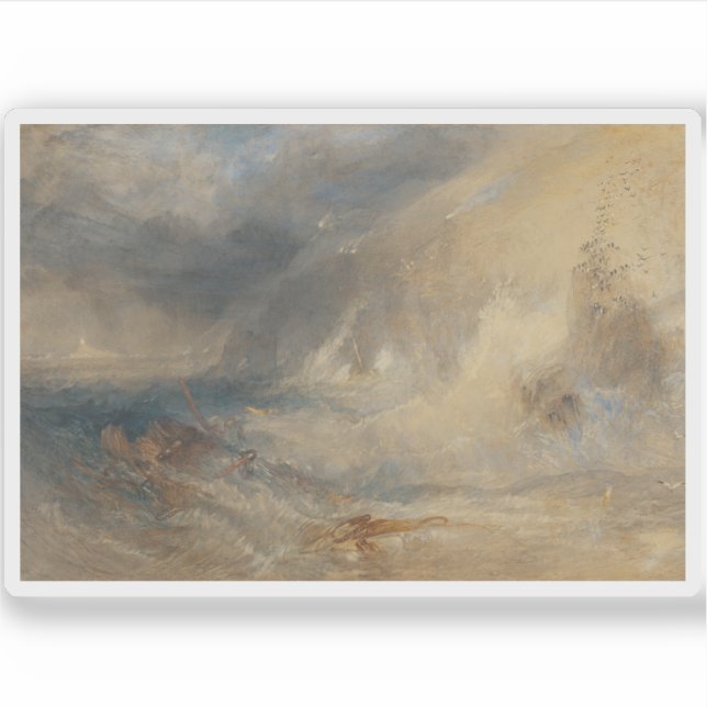 Sticker J. M. W. Turner - Longships Lighthouse, Land’s End (Devant)