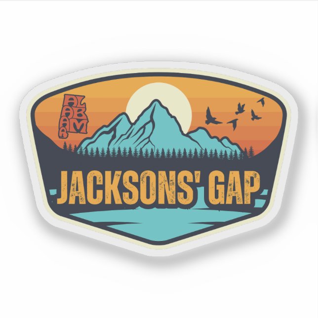 Sticker Jacksons' Gap, Alabama (Devant)