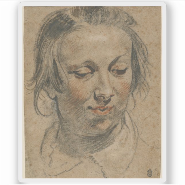 Sticker Jacob Jordaens - Chef d'une femme (Devant)