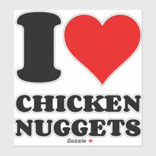 STICKER J'ADORE LES CHICHES DE POULET