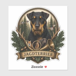 Sticker Jagdterrier,  Logo de chasse
