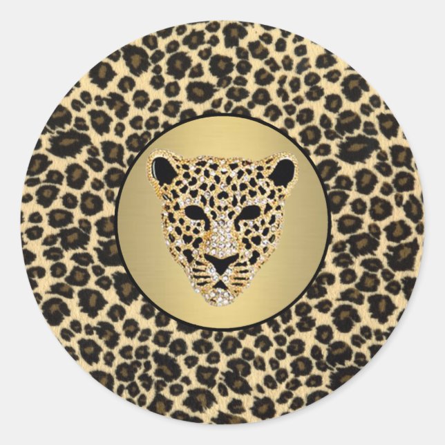 Sticker Jaguar revêtu de diamants (Devant)
