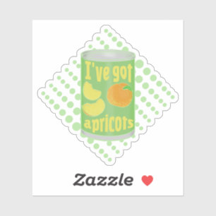 Sticker J'ai des abricots Tin de fruit