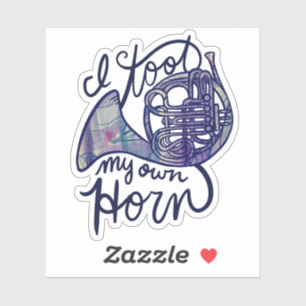 Sticker J'ai mis ma propre corne