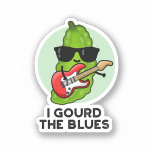 Sticker J'Ai Obtenu Le Blues Drôle Veggie Pun
