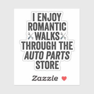 Sticker J'Ai Profité De Marches Romantiques Joué L'Auto Pa