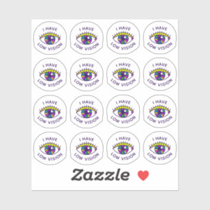Sticker J'Ai Une Icône Blind Eyeball Blind Eyeball Badge