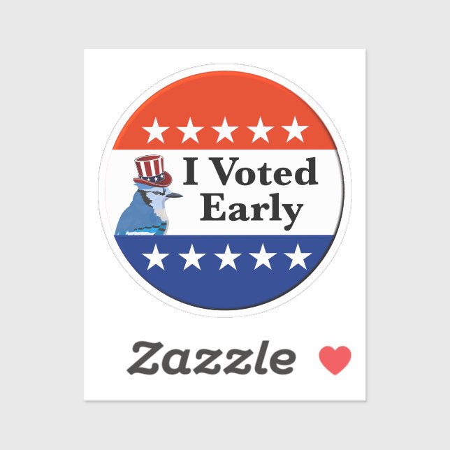 Sticker J'Ai Voté Aux Élections Du Début De 2026 (Feuille)