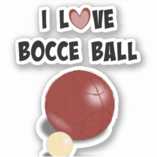 Sticker J'Aime Bocce Ball