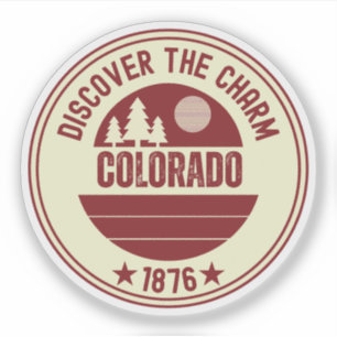 Sticker J'aime Colorado - Cadeau mignon de l'État du CO