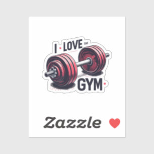 Sticker J'aime la salle de sport