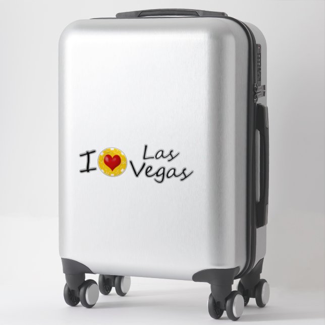 Sticker J'aime Las Vegas (Sur valise)