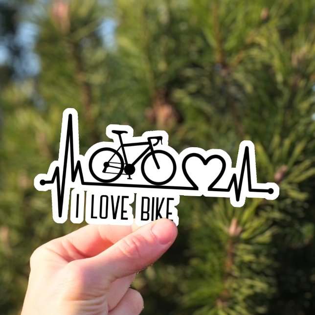 Sticker J'aime le vélo (Créateur téléchargé)