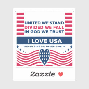 STICKER J'AIME LES USA