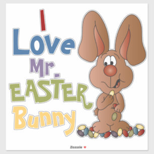Sticker J'Aime M. Bunny Pâques